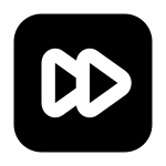 Forward Square F SVG Icon